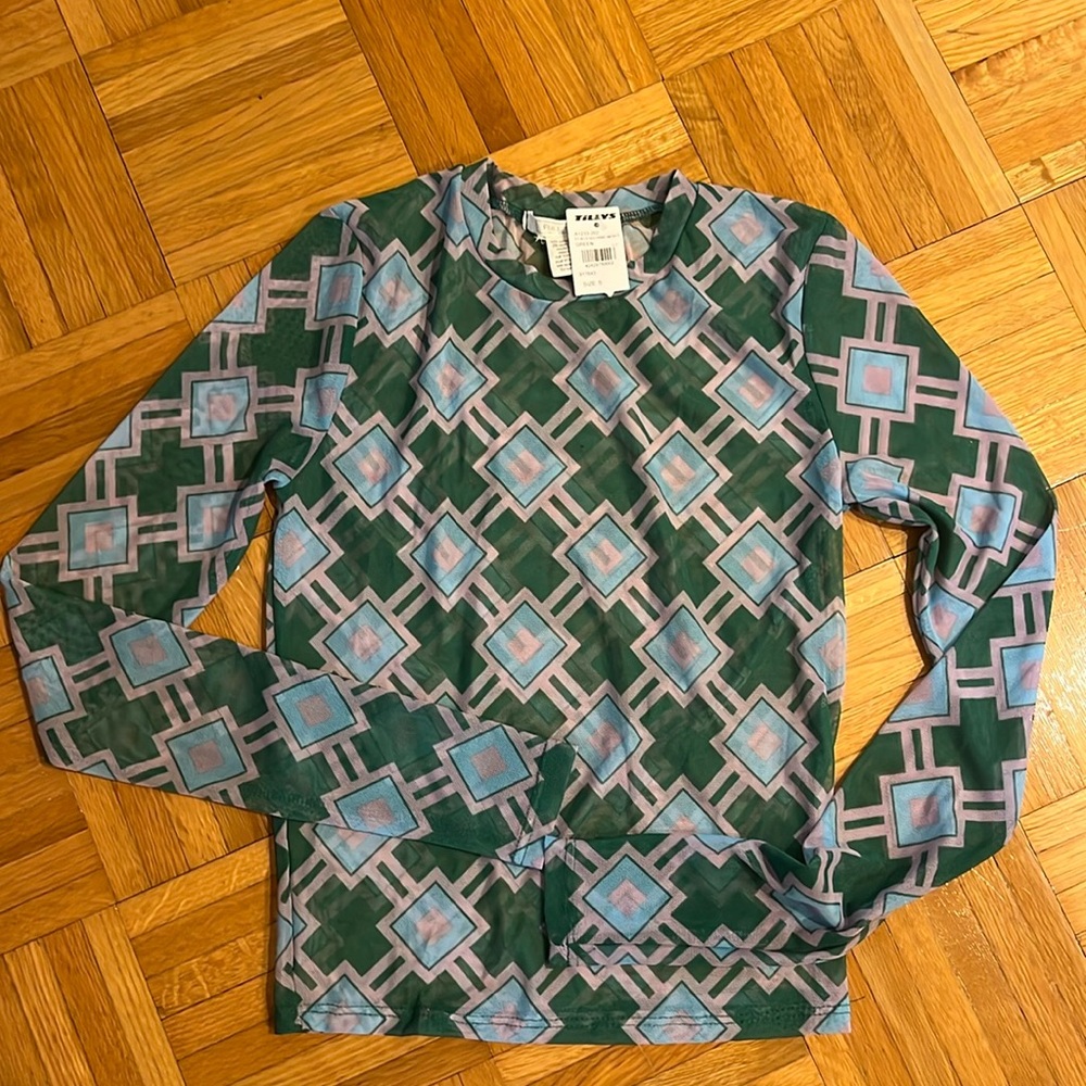 Tilly’s Mesh Long Sleeve Top